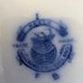 Six WH Grindley Flow Blue Ceramic Plates Keele Pattern Image 3