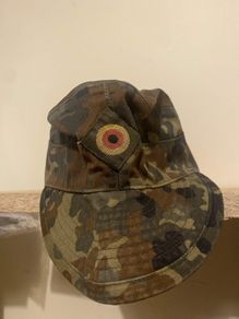 Original German Cold War Bundeswehr Flecktarn field cap size 57. Militaria
