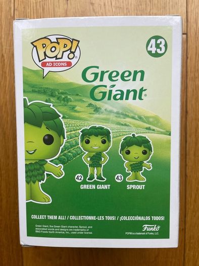 As Icons Funko Pop! Green Giant #43. Mint Condition.
