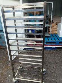 Commercial Stainless Steel Bakery Tray Rack Trolley Catering