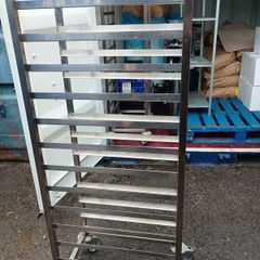 Commercial Stainless Steel Bakery Tray Rack Trolley Catering