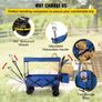Collapsible Wagon Cart, Foldable Wagon Cart w/ Removable Canopy 600D Oxford Cloth, Collapsible Wagon Oversized Wheels Image 2