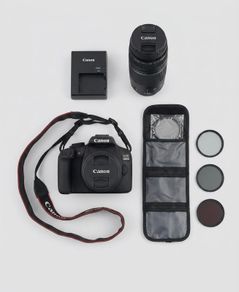 Canon EOS 1300D (Rebel T6) DSLR Kit - 2 Lenses (18-55mm + 75-300mm), Filters & Bag