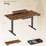 Height Adjustable Desk 140 x 70 cm USB-C Port Image 2