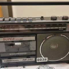 From 1985 Grundig RR240A Radio Cassette-Recorder, working good.