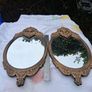 2 x Bronze Wall Mirrors (17x9" 3kgs) Image 4