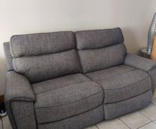 Two reclining sofas