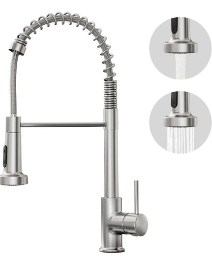 Brushed nickel pull down kitchen tap NEW