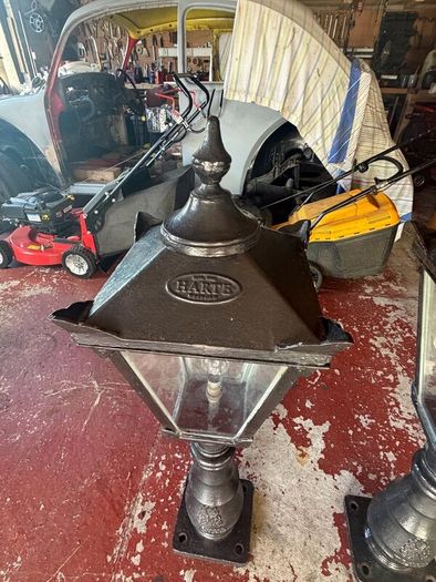 Vintage 1933 Harte Wexford Garden Lamp Posts
