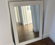 Mirror large white (painted)
