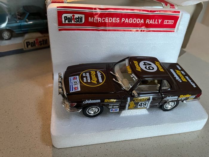 Mercedes 450 SL Pagoda Rally 1/25 Polistil Rare
