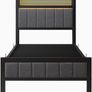 Single Bed Frames with Storage Headboard and Charging Station/LED Lights Image 2