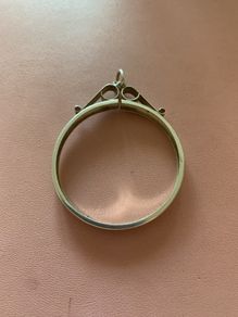 Silver Crown Coin Mount