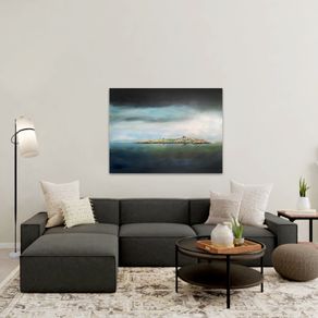 Dalkey Island, XXL painting by Irish artist Helen Mathews