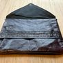 Vintage Leather Envelope Clutch / Underarm Bag Image 3