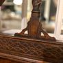 Antique oak vanity table Image 5