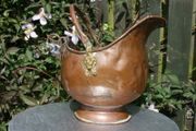 Antique copper flower pot
