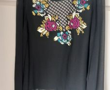 Temperley London Silk Top, Blouse, Size 16, 100% Silk