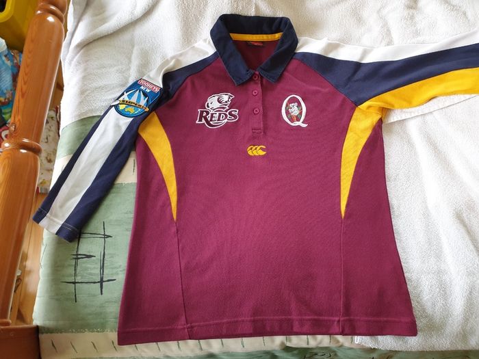 Queensland Reds Rugby Home Jersey 2004 to 2006 Children 14 Years Old