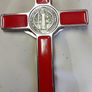 large red crucifix cross,,lovely condition,, beautiful,,,buyer collects or pays postage thank you,,sold as is ,some of the money will be going to charity,good cause ,, Image 5