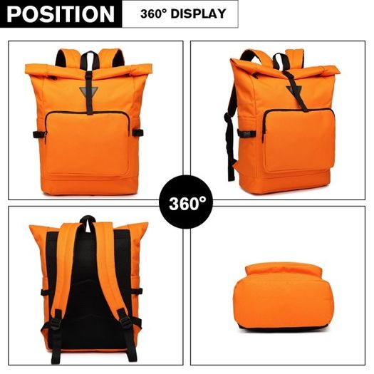 Oxford Cloth School Bag (Orange)
