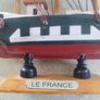 Le France Model Small Wooden Ship Replica Collectors Item. Image 9