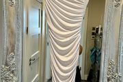 dress one shoulder white