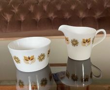 Colclough Bone China Ridgeway Pottery milk Jug and Sugar Bowl