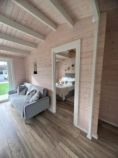 Ecohome Log Cabins 1 Bed A 5.8m x 5m Modular Home