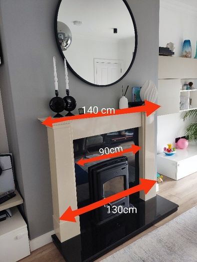 Complete fireplace