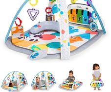 Baby Einstein 4-in-1 Kickin' Tunes Music and Language Discovery Baby Gym Tummy Time