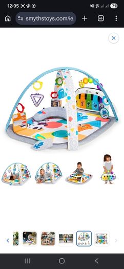 Baby Einstein 4-in-1 Kickin' Tunes Music and Language Discovery Baby Gym Tummy Time