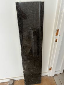Polished Black Granite Slab