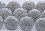 Lot of 10 Grey and White Ceramic Knobs Handmade Cupboard Door Knob Kitchen Knob