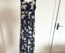 L.K. Bennett silk maxi dress UK8