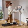 140 x 60 cm Standing Desk, Electric Height Adjustable Desk with 2 Hooks Image 10