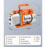 BRAND NEW 3/4CFM AC Refrigerant Vacuum Pump with Gauges HVAC Refrigeration Home Vacuum Packing Air Condition Automobile Maintenance Image 6