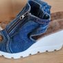 Denim wedges, size 3 Image 6