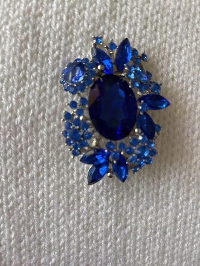 Brooch - Royal Blue Crystal