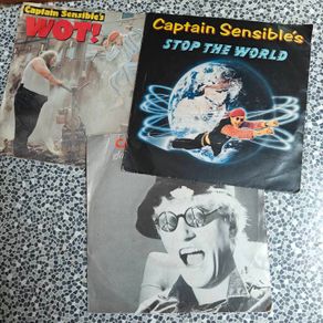 Captain Sensible 3 x French Dutch 7" The Damned Punk