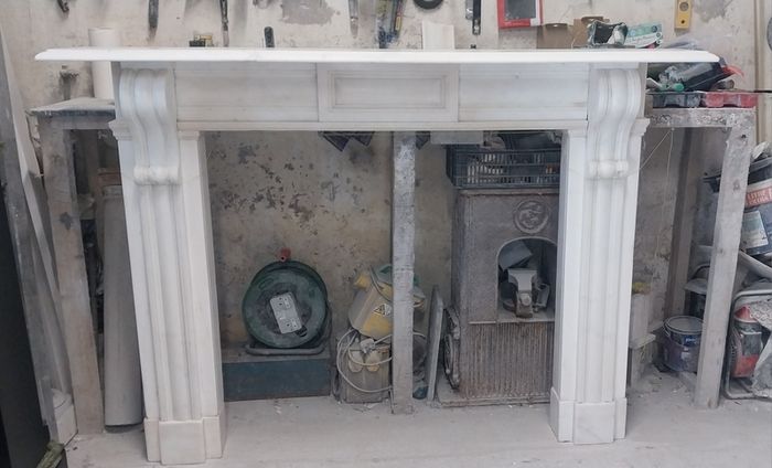 Antique Marble Fireplace