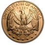 1 oz Copper .999 Round bullion coin  - U.S. Quarter Image 5