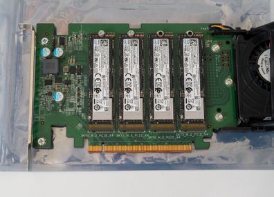 Dell Ultra-Speed Drive Quad NVMe M.2 PCIe x16 Card