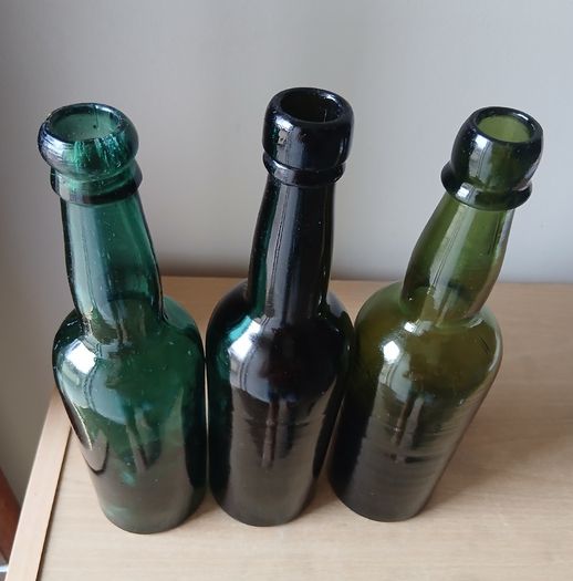 Lot of 3 vintage Guinness bottles