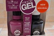 Sally Hansen Nail Polish Miracle Gel Set - 121 Lilac Insomniac + Top Coat - New