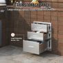 18x23 Inch Outdoor Kitchen Stainless Steel Triple Access BBQ Drawers with Chrome Handle, 18 x23 x 23 Inch Image 2