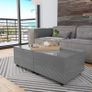 Coffee Table High Gloss Grey 120x60x35 cm Image 7
