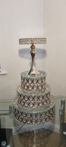 Crystal cake stand set of 5 pieces large size