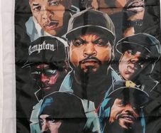 American Rap Legends Hip Hop Tupac, Notorious Big, Eminem flag.