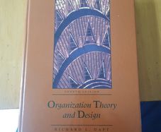 Organization Theory And Design By Richard L. Daft.large Hardback Edition In Mint Condition.